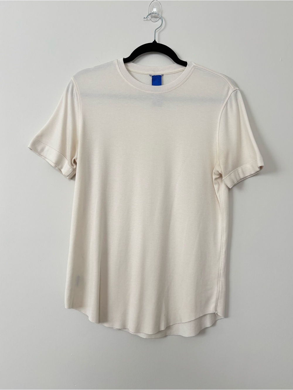 Kit and Ace Women’s Crewneck Tee Cream Off White Wool Blend T-Shirt Size XS